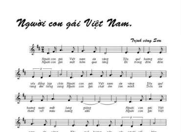 Người Con Gái Việt Nam sheet có lời 