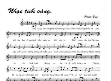 Nhạc Tuổi Vàng sheet có lời 