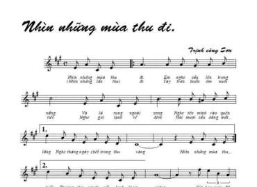 Nhìn Những Mùa Thu Đi sheet có lời 