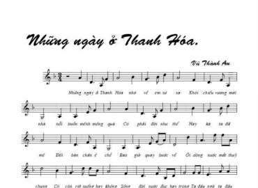 Những Ngày Ở Thanh Hóa sheet có lời 