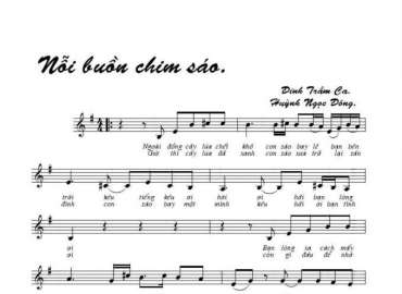 Nỗi Buồn Chim Sáo sheet có lời 
