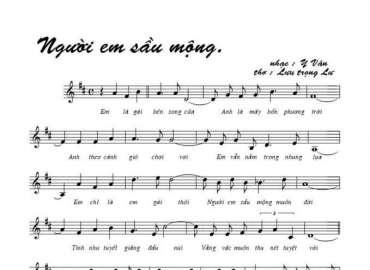Người Em Sầu Mộng sheet có lời 