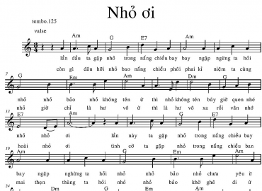 Nhỏ Ơi sheet có lời 