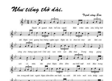 Như Tiếng Thở Dài sheet có lời 