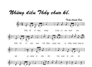 Những Điều Thầy Chưa Kể sheet có lời 