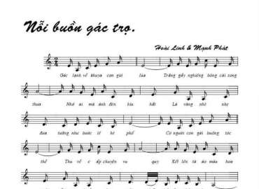 Nỗi Buồn Gác Trọ sheet có lời 