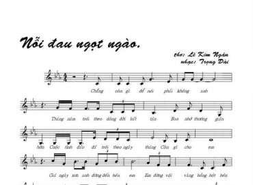 Nỗi Đau Ngọt Ngào sheet có lời 