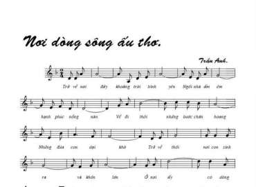 Nơi Dòng Sông Ấu Thơ sheet có lời 