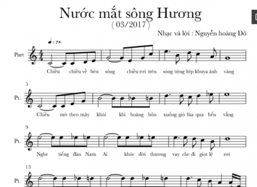 Nước Mắt Sông Hồng sheet có lời 