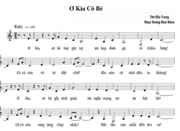 Ơ Kìa Cô Bé sheet có lời 