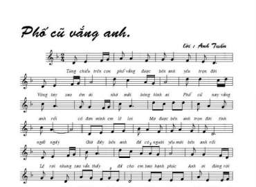 Phố Cũ Vắng Anh sheet có lời 