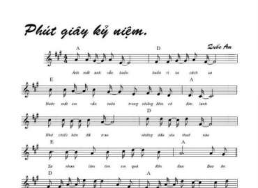 Phút Giây Kỷ Niệm sheet có lời 