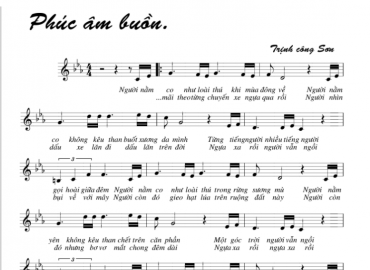 Phúc Âm Buồn sheet có lời 