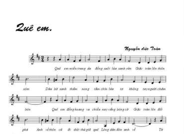 Quê Em sheet có lời 