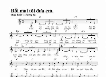 Rồi Mai Tôi Đưa Em sheet có lời 