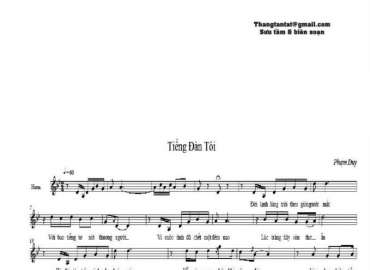 Tiếng Đàn Tôi sheet có lời 