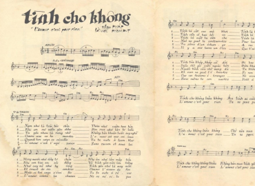 Tình Cho Không sheet có lời