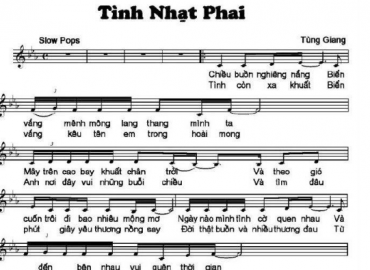 Tình Nhạt Phai sheet có lời 