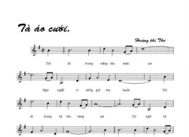 Tà Áo Cưới sheet có lời 