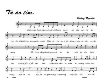 Tà Áo Tím sheet có lời 