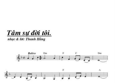 Tâm sự Đời Tôi sheet có lời 