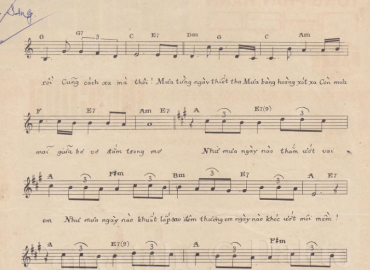 Thương Nhau Ngày Mưa sheet có lời