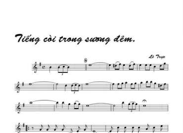 Tiếng Còi Trong Sương Đêm sheet có lời 