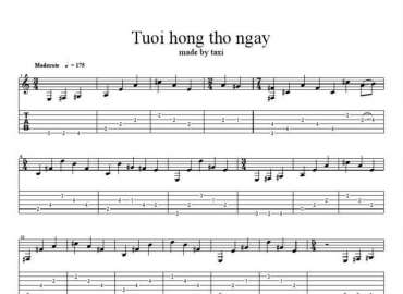 Tuổi Hồng Thơ Ngây sheet có lời 