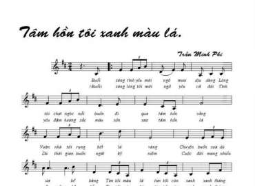 Tâm Hồn Tôi Xanh Màu Lá sheet có lời 