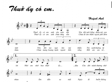 Thuở Ấy Có Em sheet có lời 