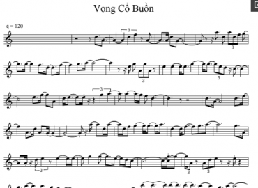 Vọng Cổ Buồn sheet có lời 