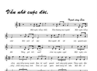 Vẫn Nhớ Cuộc Đời sheet có lời 