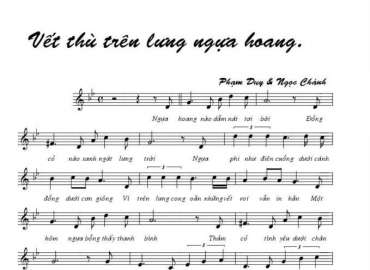 Vết Thù Trên Lưng Ngựa Hoang sheet có lời 