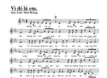 Vì Đó Là Em sheet có lời 