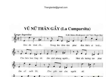 Vũ Nữ Thân Gầy sheet có lời 