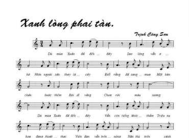 Xanh lòng phai tàn sheet