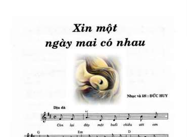 Xin cho ngày mai có nhau sheet