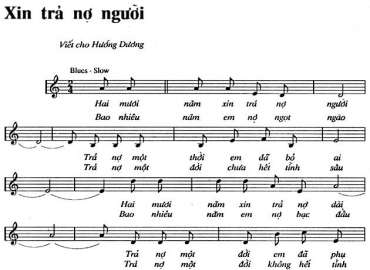 Xin trả nợ người sheet