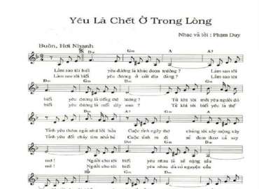 Yêu là chêt ở trong lòng sheet