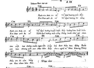 Rước Tình Về Với Quê Hương sheet có lời