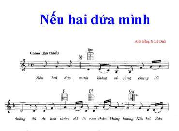 Nếu Hai Đứa Mình sheet có lời