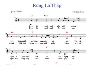 Rừng Lá Thấp sheet có lời
