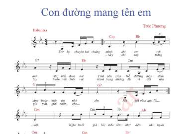 Con Đường Mang Tên Em sheet có lời 