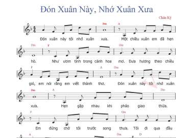 Đón Xuân Này Nhớ Xuân Xưa sheet có lời 