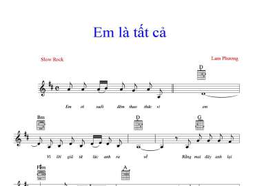 Em Là Tất Cả sheet có lời 