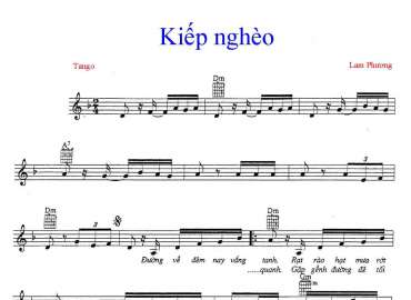 Kiếp Nghèo sheet có lời 