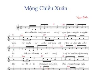 Mộng Chiều Xuân sheet có lời 