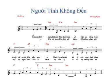 Người Tình Không Đến sheet có lời 