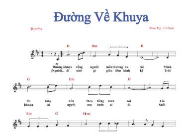 Đường Về Khuya sheet có lời 