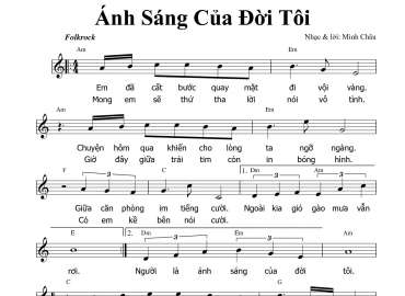 Ánh Sáng Của Đời Tôi sheet có lời 